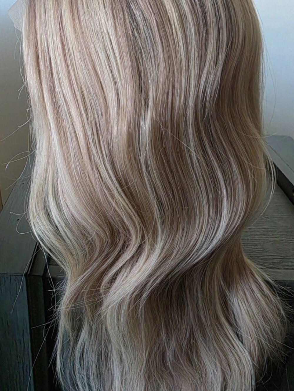 Maylene- Blonde Balayage Remy: Human Hair Lace Front Wig- 18"- S/M Cap Size- OBO - Picture 10 of 16